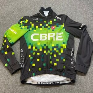 Castelli Mens Cycling Jacket Large CBRE Lamorinda Cycling Club Full Zip